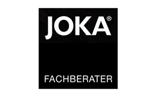 JOKA Fachberater logo: white text on black background, with JOKA on top and FACHBERATER below.
