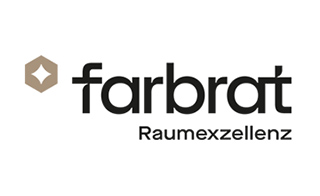 Farbrät Raumexzellenz logo with hexagonal emblem