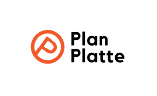 Plan Platte logo: orange circular emblem with a stylized 'P' beside the text Plan Platte.